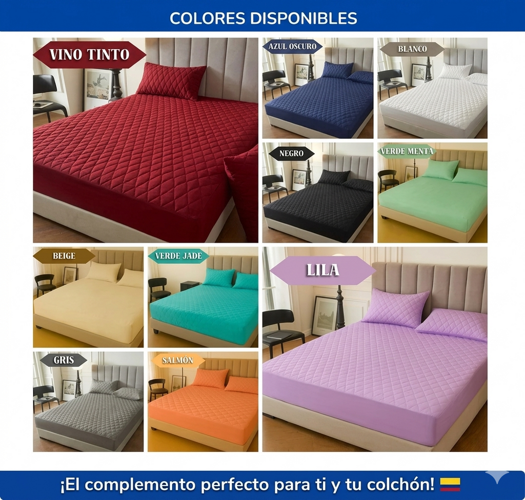 Protector Impermeable Premium – Protege tu colchón de líquidos, ácaros y manchas: ¡ Lleva 2 y Paga 1