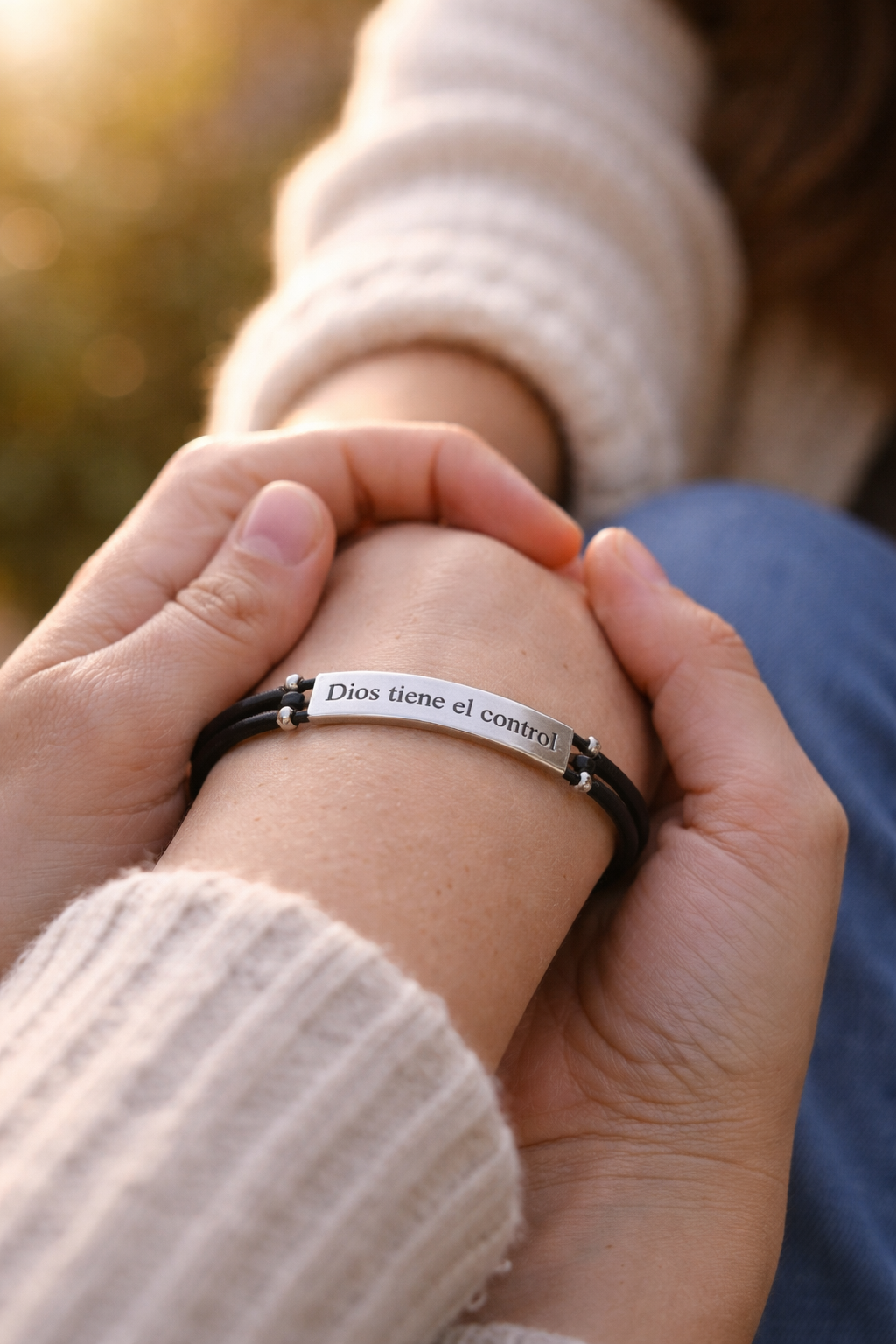 ✨ BRAZALETE "DIOS TIENE EL CONTROL" – BAÑO DE ORO 18K | 🔥 POR SOLO UN 26% MÁS, TE LLEVAS EL DOBLE